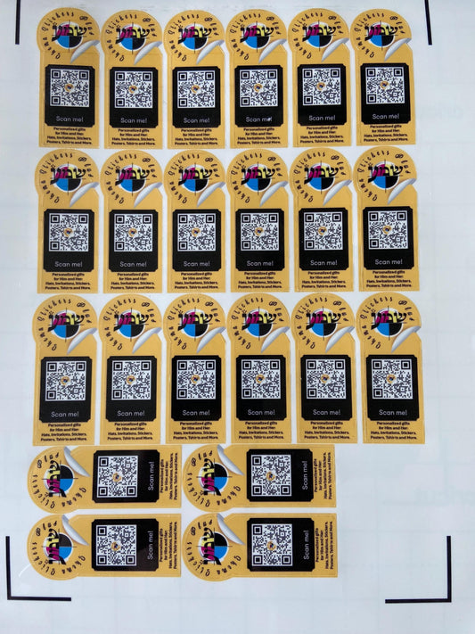 Twenty Personalized decals for shipping with your logo