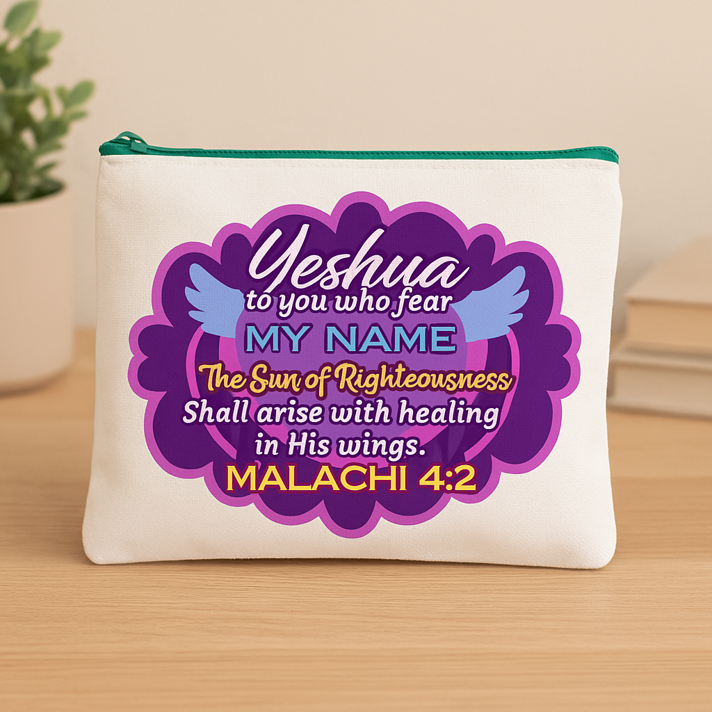 Bible Verse Inspirational Pen Bag – Faith-Based Zipper Pouch for Everyday Use