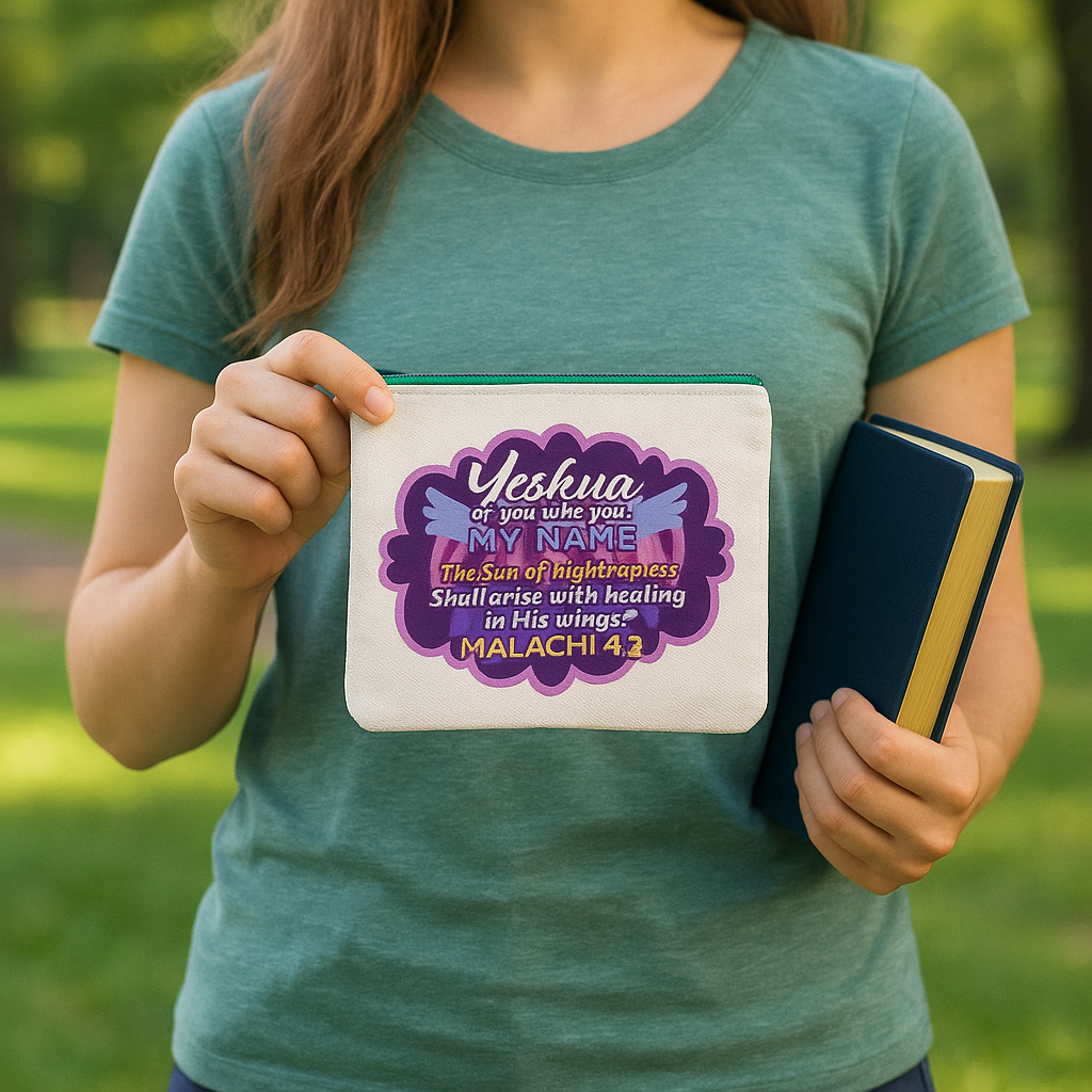 Bible Verse Inspirational Pen Bag – Faith-Based Zipper Pouch for Everyday Use