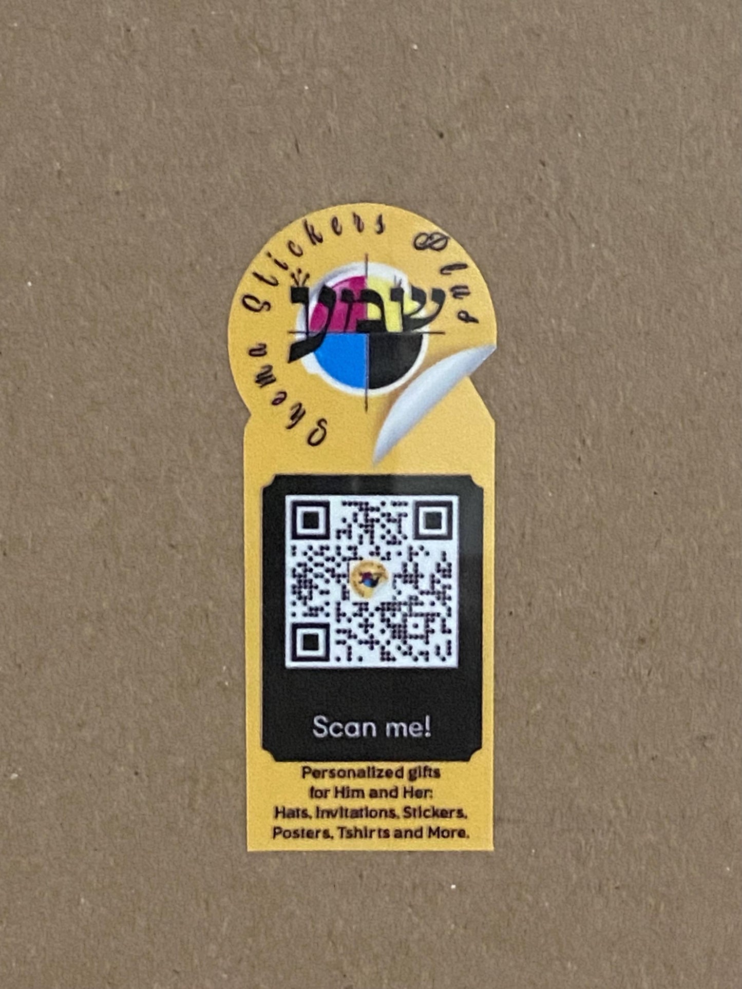 Twenty Personalized decals for shipping with your logo