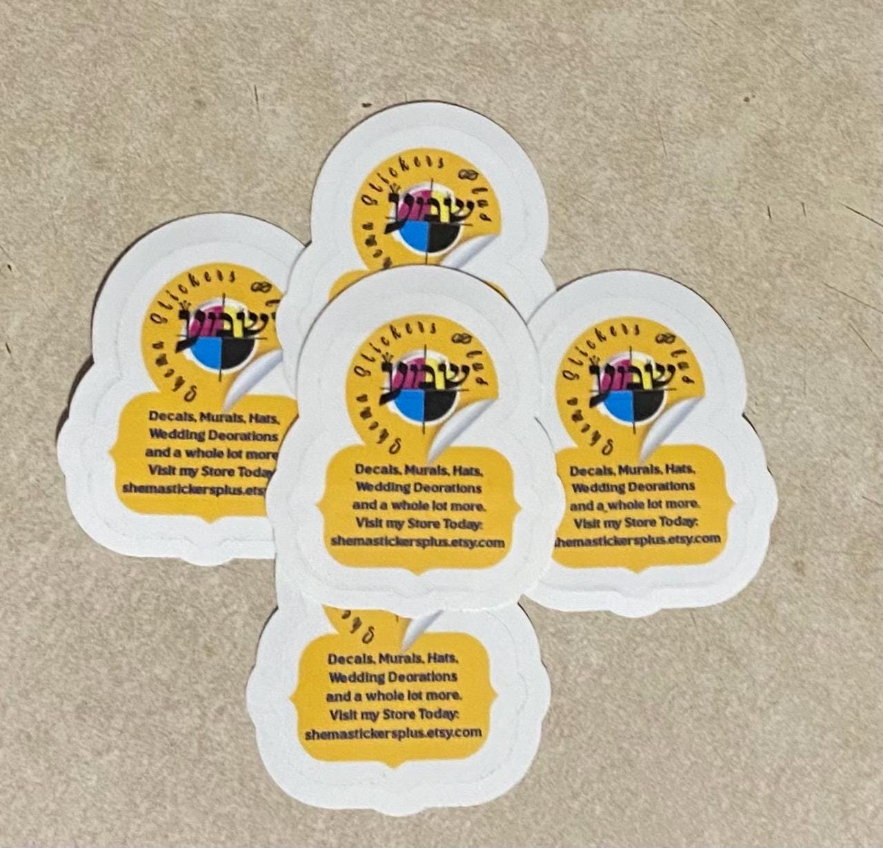 Twenty Personalized decals for shipping with your logo